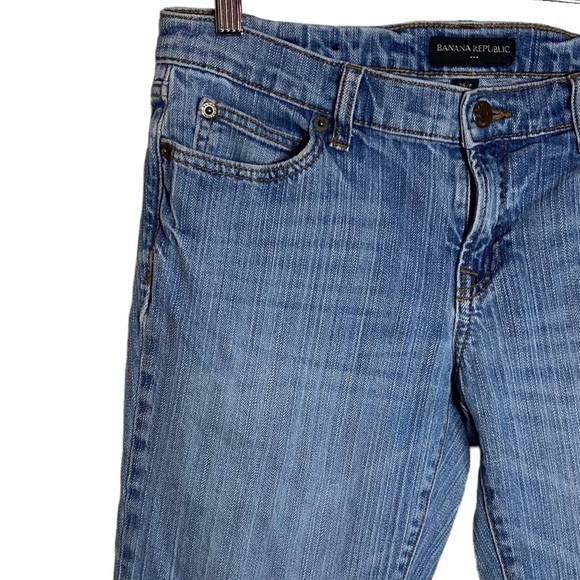 Banana Republic Factory Mid Rise Boot Cut Jeans Medium Blue Wash Denim 28 6 - Picture 6 of 16